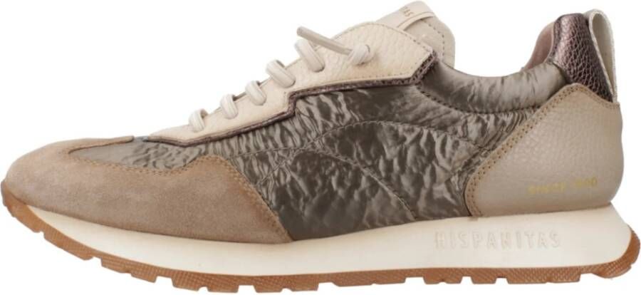 HISPANITAS Lage Sneakers Dames Hi254209 Maat: 42 Materiaal: Leer Kleur: Beige - Foto 10