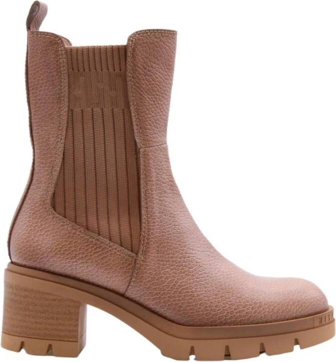 Hispanitas Bruin Leren Enkellaarzen met Triflow Technologie Bruin Dames - Foto 5