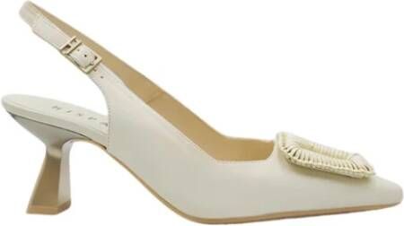 Hispanitas Leren Slingback Sandalen Latte Kleur
