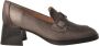 Hispanitas Metallic grijze Milan mocassin schoen Gray Dames - Thumbnail 2