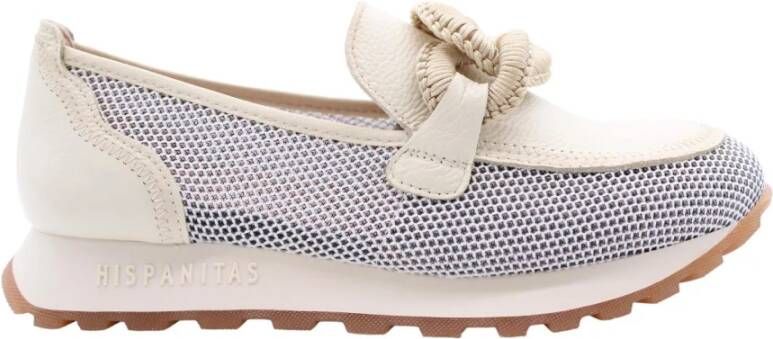 Hispanitas Loira mocassins instappers melbourne white cervo nata HV243270 - Foto 6