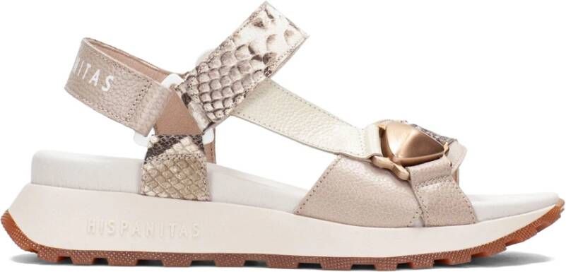 HISPANITAS Dames Chv253896 Maat: 37 Materiaal: Leer Kleur: Beige