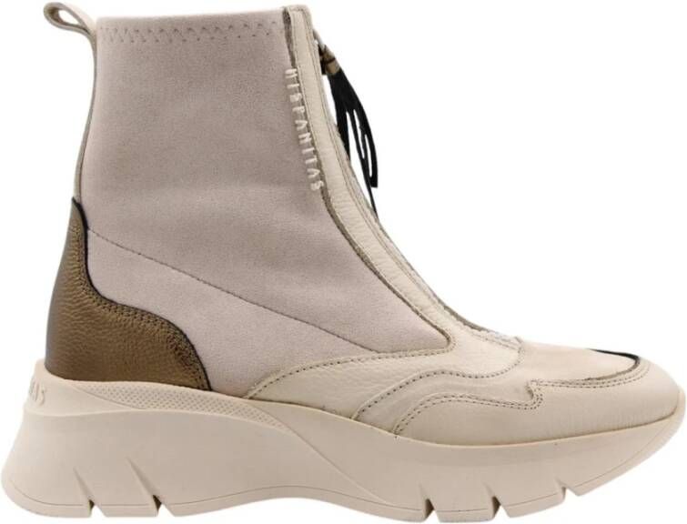 Hispanitas Stijlvolle Boot voor Vrouwen Beige Dames
