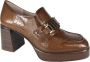 Hispanitas Stijlvolle Mocassin Pumps Brown Dames - Thumbnail 2