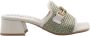 Hispanitas Dames Slippers Rhv254071 Rafia Eucalipto Mintgroen - Thumbnail 2