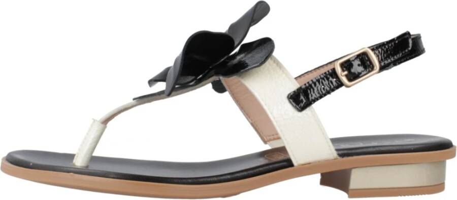 Hispanitas Stijlvolle Platte Sandalen Black Dames - Foto 2