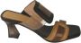 Hispanitas Stijlvolle T-Strap Hoge Hak Sandalen Zwart Dames - Thumbnail 2