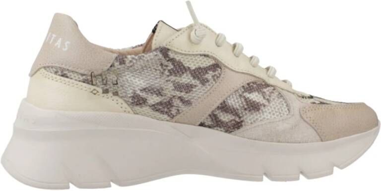 Hispanitas Beige Mesh Sports Sneaker Habana