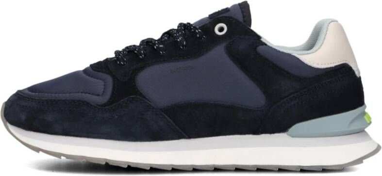 Hoff Blauwe Suède Lage Sneakers