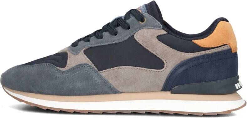 Hoff Blauwe Suède Lage Sneakers