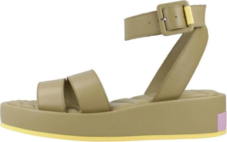 Hoff Flat Sandals Green Dames