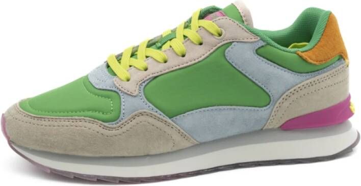 THE HOFF BRAND Lage Sneakers Dames Gold Coast Maat: 37 Materiaal: Nubuck Kleur: Groen - Foto 7