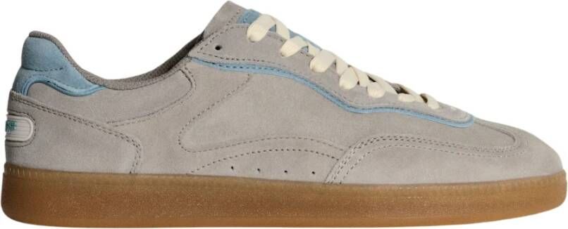 Hoff Grijze Suede Sneaker met Logo Detail