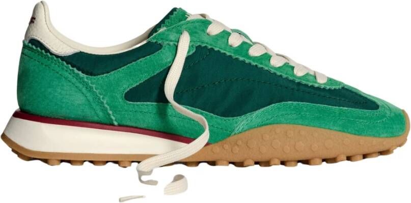 Hoff Groene Sneaker met Wit Detail