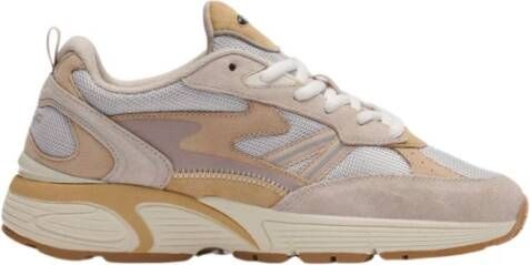 Hoff Hardloopschoenen met textiel en leer Beige Heren