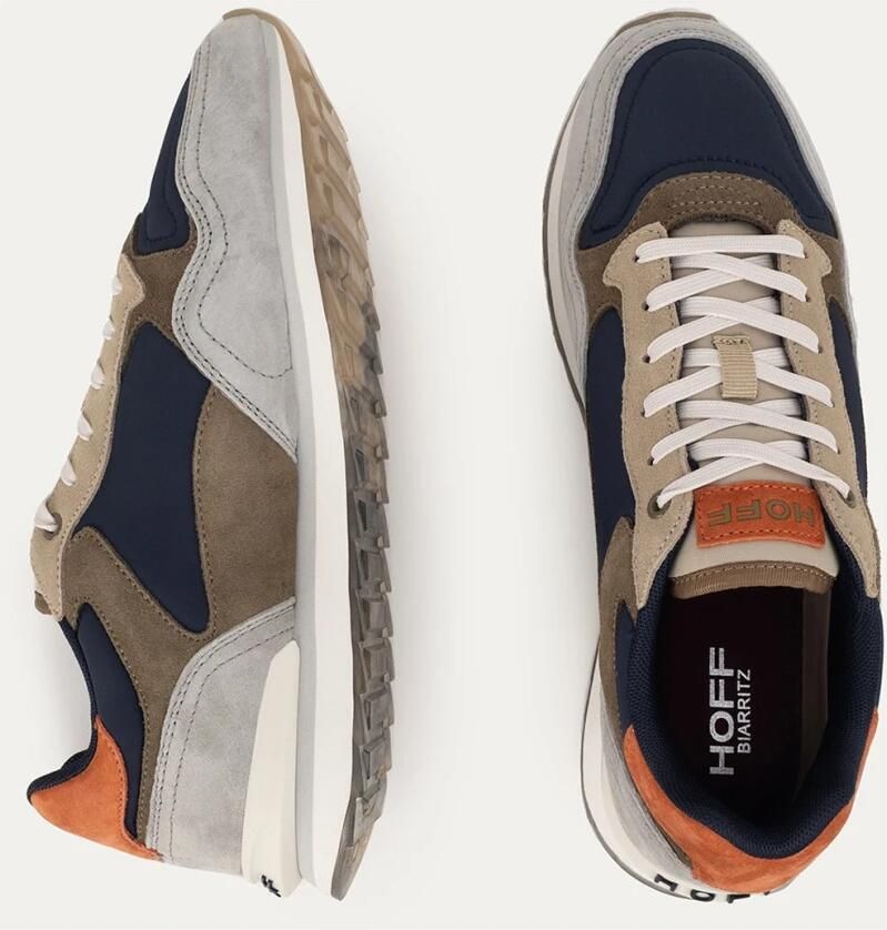 THE HOFF BRAND Lage Sneakers Heren Biarritz Suède Blauw - Foto 4