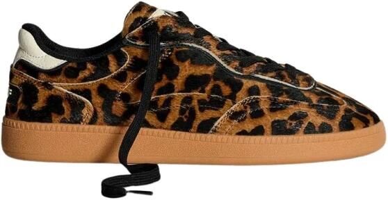THE HOFF BRAND Lage Sneakers Dames Alley Leopard Ponyhair Bruin