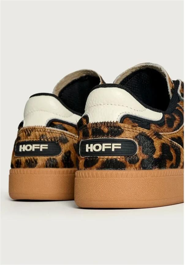 THE HOFF BRAND Lage Sneakers Dames Alley Leopard Ponyhair Bruin - Foto 5