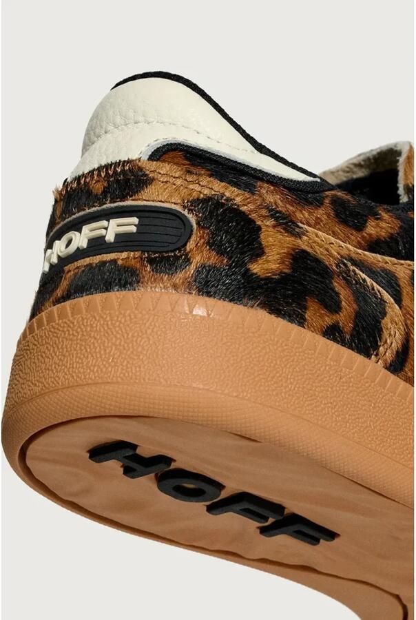 THE HOFF BRAND Lage Sneakers Dames Alley Leopard Ponyhair Bruin - Foto 4