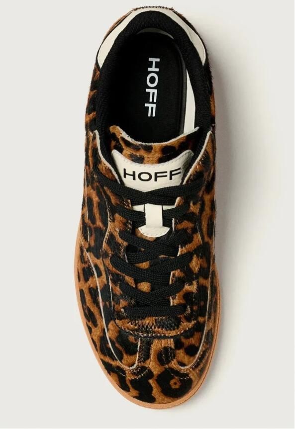 THE HOFF BRAND Lage Sneakers Dames Alley Leopard Ponyhair Bruin - Foto 7