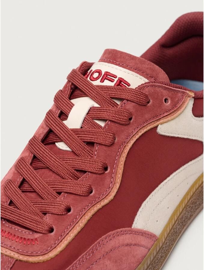 THE HOFF BRAND Lage Sneakers Dames Alley Suèdelook Rood - Foto 7