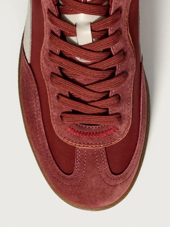 THE HOFF BRAND Lage Sneakers Dames Alley Suèdelook Rood - Foto 9