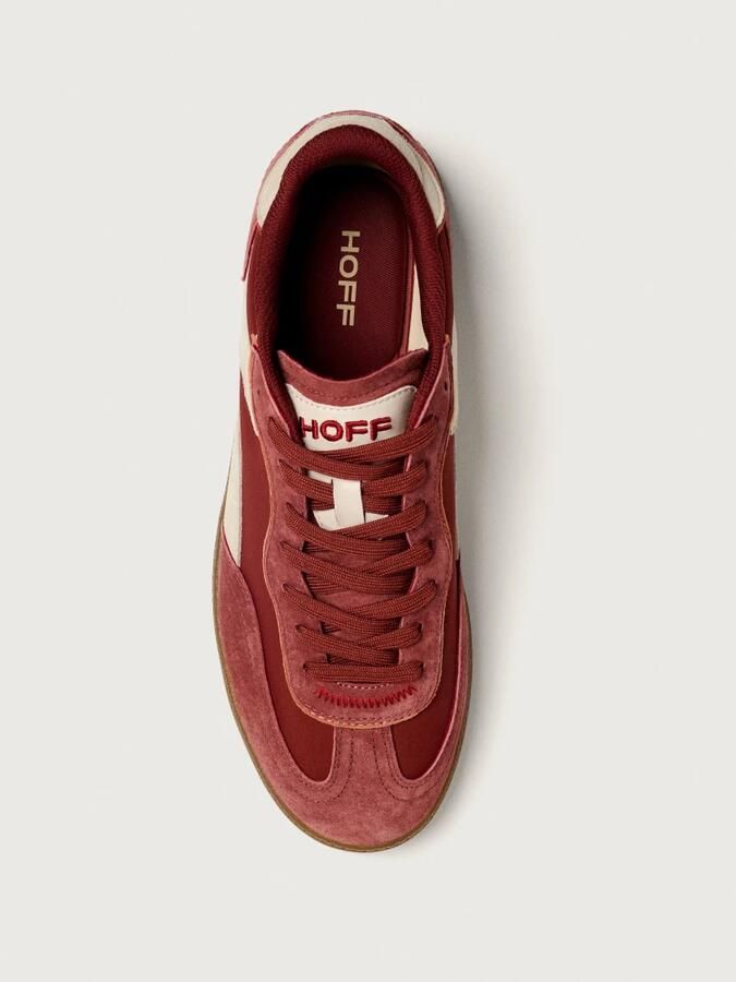 THE HOFF BRAND Lage Sneakers Dames Alley Suèdelook Rood - Foto 10