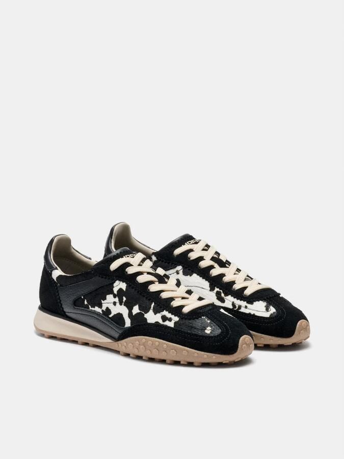 THE HOFF BRAND Lage Sneakers Bridge Mkii Print Suède Zwart - Foto 7