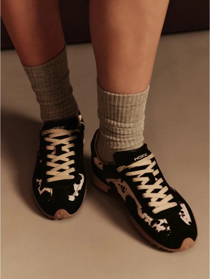 THE HOFF BRAND Lage Sneakers Bridge Mkii Print Suède Zwart - Foto 10