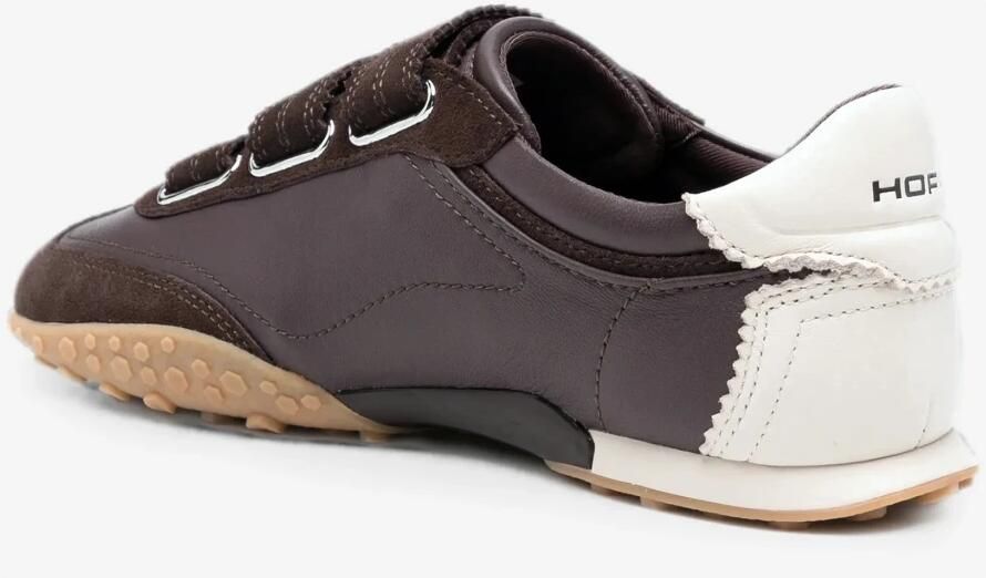 THE HOFF BRAND Lage Sneakers Dames Bridge Velcros Suède Bruin - Foto 11