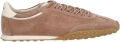 HOFF Sneakers van echt leer met logodetail model 'Bridge' - Middenbruin