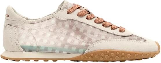 Hoff Leren Bridge Vichy sneakers gebroken