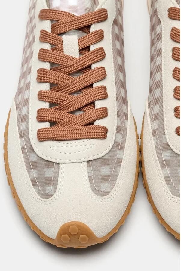 Hoff Leren Bridge Vichy sneakers gebroken - Foto 4