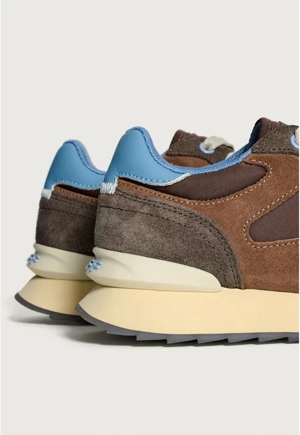 THE HOFF BRAND Lage Sneakers Dames Amsterdam Suède Bruin - Foto 2
