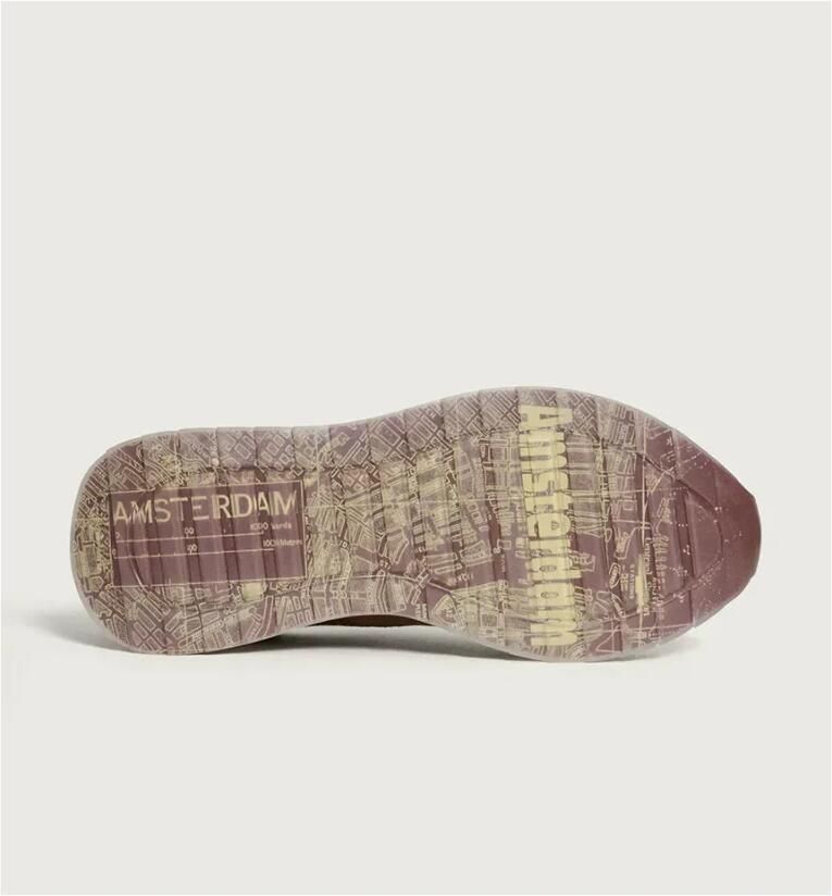 THE HOFF BRAND Lage Sneakers Dames Amsterdam Suède Bruin - Foto 4