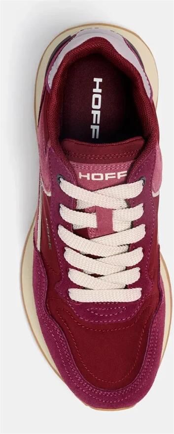 THE HOFF BRAND Lage Sneakers Dames City Textiel Bordeaux - Foto 11