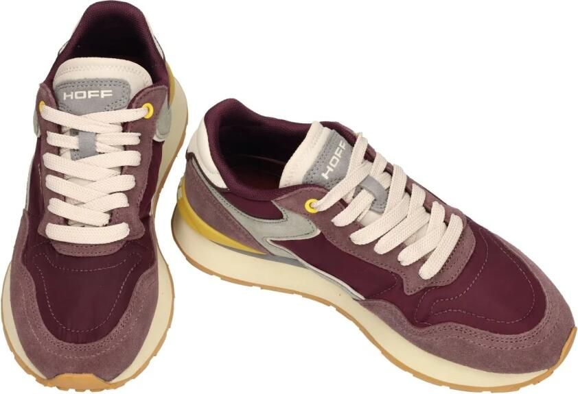 THE HOFF BRAND Lage Sneakers Dames City Croma Suède Bordeaux - Foto 11