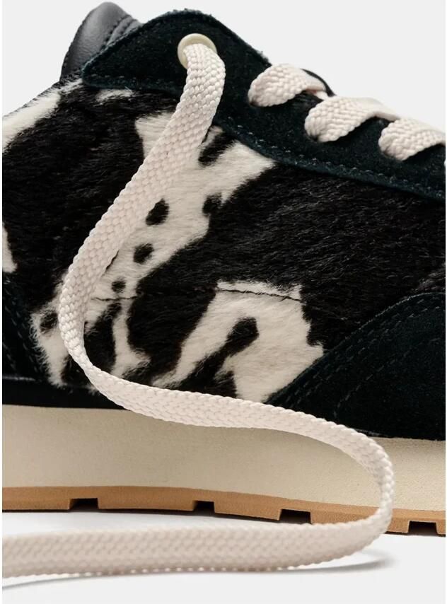 THE HOFF BRAND Lage Sneakers Dames City Print Ponyhair Zwart - Foto 10