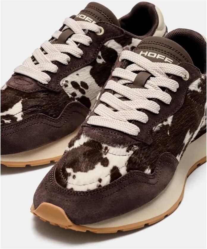 THE HOFF BRAND Lage Sneakers City Print Suède Bruin - Foto 13