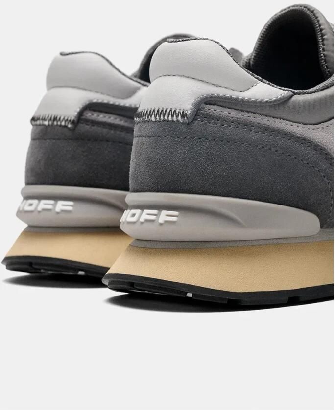 THE HOFF BRAND Lage Sneakers City Retro Textiel Grijs - Foto 12