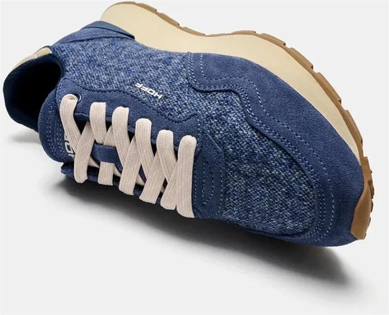 HOFF City leren suède sneakers donkerblauw - Foto 6
