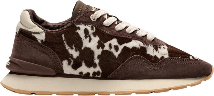 THE HOFF BRAND Lage Sneakers City Print Suède Bruin - Foto 7