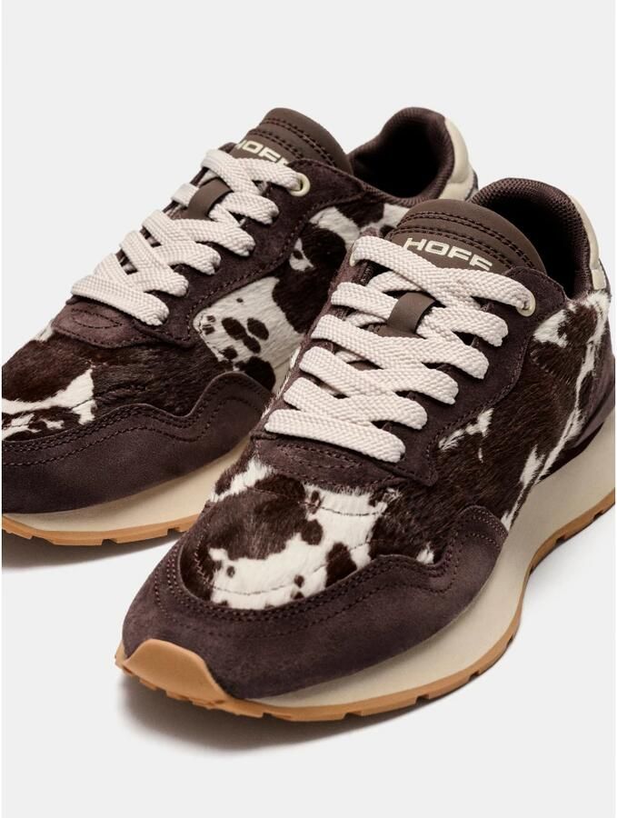 THE HOFF BRAND Lage Sneakers City Print Suède Bruin - Foto 8