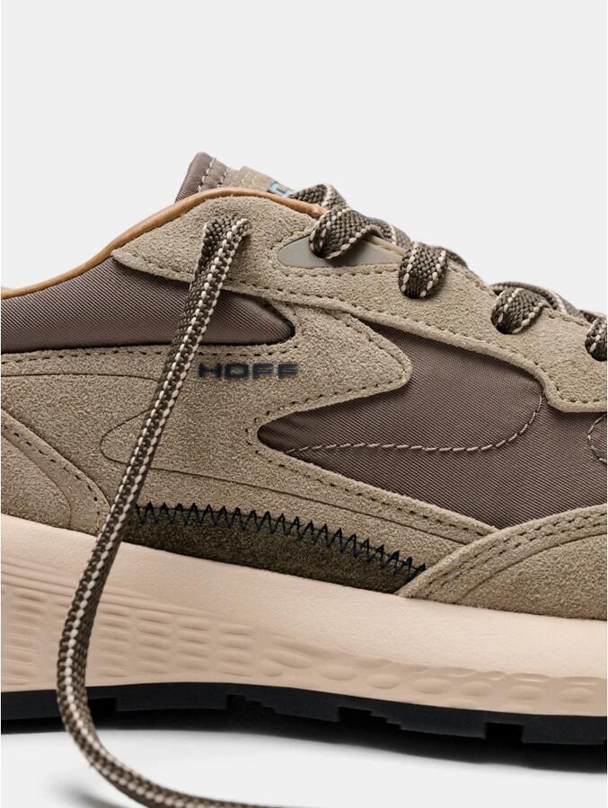 Hoff Leren sneakers City Mkii bruin groenbruin - Foto 3
