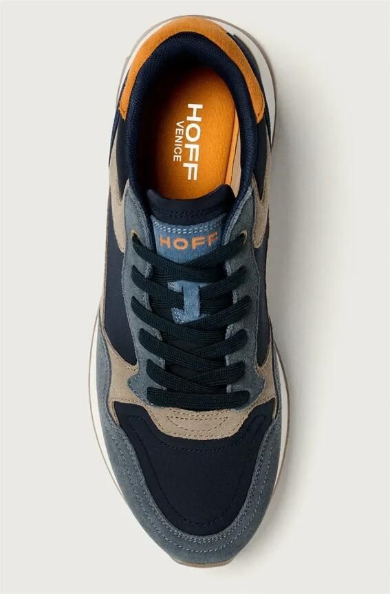THE HOFF BRAND Lage Sneakers Heren Venice Suède Blauw - Foto 4