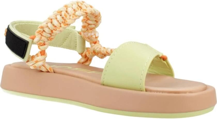 Hoff Festival Platte Sandalen Orange Dames