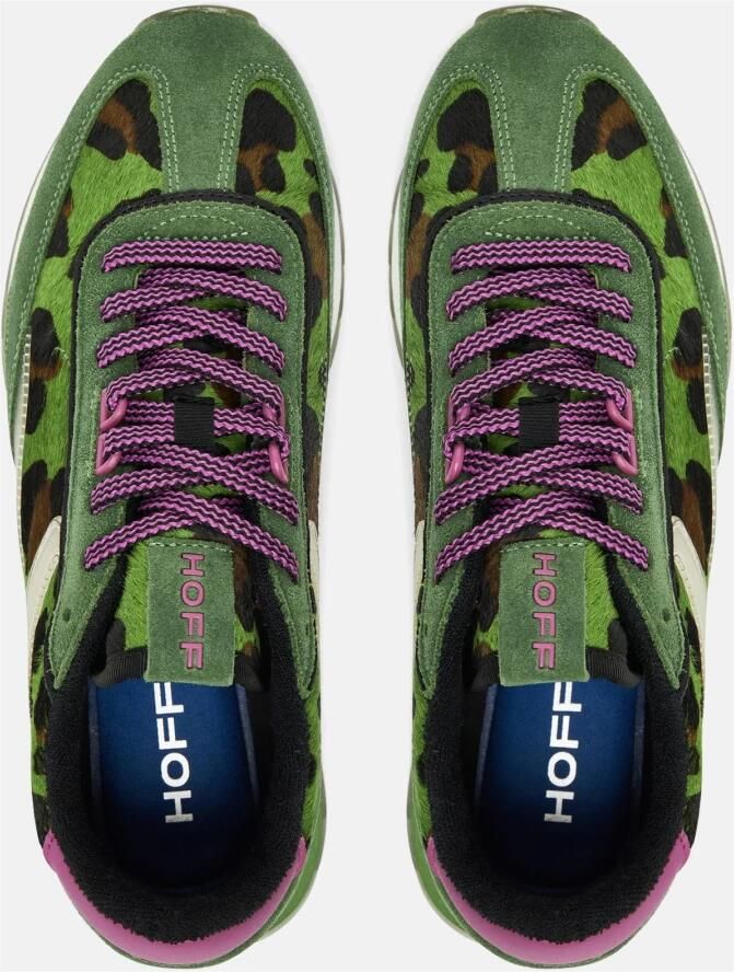 Hoff Groene Sneakers met Dierenprint