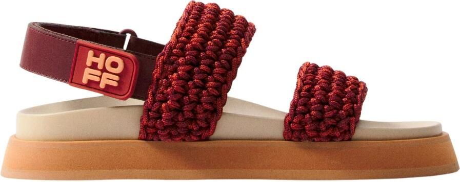 Hoff Multicolor Gevlochten Sandaal met Memory Foam