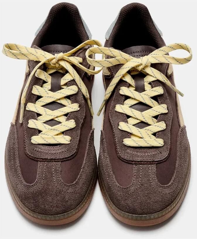 THE HOFF BRAND Lage Sneakers Park Suède Bruin - Foto 11
