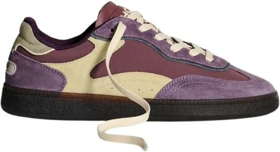 Hoff Alley Aubergine lila leren pantoffels